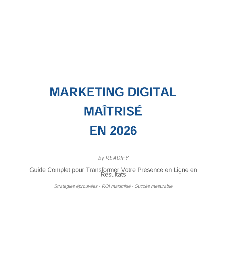 MARKETING DIGITAL MAÎTRISÉ EN 2026